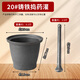 Meikejie old-fashioned chili pepper masher cast iron thickened grinder mashing jar mashing pepper grinder mashing jar garlic masher extra large cast iron grinder