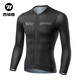 WestBiking Cycling Clothing Spring and Autumn Long Sleeve Men's Mountain Road Cycling Quick-Drying Breathable Top Cycling Clothes Black L