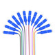Jumper en forma de paquete volador SC/FC/FC/LC MODE/MODIO GIGABIT/10-GIGABIT OM3 Fibra de cola de jersey de fibra óptica dedicada a la caja de la sala de máquinas Terminal de 12 núcleos SC 9/12/12/125