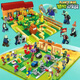 Harbin Games kompatibel mit Lego Chinesischen Bausteinen und Pflanzen gegen Zombies Vollständiger Satz Farm Labyrinth Combat Yizhi versammelte Kinderspiel [Barrel] Crazy Backyard Simple Version 687+