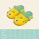 Hirsch Mili Kinderloch Schuhe Neue Sommer Caterpillar Netter Cartoon Atmungsfreie weiche Sohle Babysandalen Apfelgrün 16 [160] Schuhlänge 15,5 cm Empfohlene Fußlänge 15c