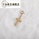 Tingbai Old Phoenix Gold Store Style Pendant Baby Pearl Clavicle Chain Accessories Drop 14K Gold Injection Retro Color Preservation Cute Cross