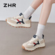 ZHR Casual Schuhe für Frauen im Herbst Retro Sport treiben dicke alleinige Schuhe für Frauen, um die Größe zu erhöhen und sie aussehen zu lassen, schäbige Schuhe für Frauen G686 Mailand 35