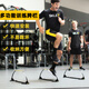 
Shunais hurdle stand obstacle bar small railing children's football basketball training adjustable height jumping agile training equipment black and red 5 packs ++ storage bags) set to buy better
