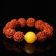 Chuji Lao Phoenix Gold Store high-quality beeswax single bead chicken oil yellow amber round beads loose beads white nectar bracelet with bead bracelet full honey chicken oil yellow 18mm 1 piece