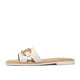 Belle casual flip flops for women's shopping mall same square-toe flat slippers A9Y1DBT4 beige 37 (235mm)