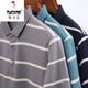 Woodpecker (TUCANO) horizontal striped short-sleeved T-shirt for men in summer with cotton lapel polo. Shirt middle-aged daddy outfit loose collared half-sleeved top 1278 top green M 170