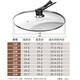 Household pot lid tempered glass lid 32cm high temperature resistant wok lid pan general cooking kitchen special pot lid 22cm tempered glass lid (can stand lid beads)