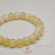 Caizhi Natural White Flower Beeswax Bracelet Old Type Bucket Beads Raw Stone Amber Single Circle Transfer Bracelet for Men and Women with Certificate Old Type White Flower Bracelet 10*8mm (with Certificate) 16.5cm