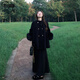 The bold and spicy lady's plus size women's woolen coat autumn and winter new fat mm small fragrance black temperament royal sister high-end suit skirt woolen coat + black skirt suit XL (recommended 120-140Jin Jin equals 0.5 kg)