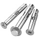 Tianzhuo Hardware 304 stainless steel expansion screw flat head inner expansion outer hexagon lengthened expansion bolt countersunk head pull burst tube explosion 304 outer hexagon M6*40-2 pieces