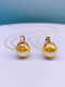 Junbu 18k gold Au750 color gold pearl necklace pendant single single pendant for women rose gold buckle without chain South Sea gold beads 18K gold + white beads 10mm (not including necklace)