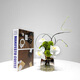 Décorations de fleurs d'imitation de luxe légère moderne personnalisée négocier la table basse de salle de modèle de bureau de salle de bain lavabo de toilette fausse décoration de fleurs 719 (un appareil à fleurs + combinaison d'art de fleurs)