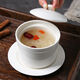 Stew pot hotel restaurant Shaxian small soup cup stew pot soup bowl with lid bird's nest water-proof steamed rice stew pot baby ceramic 4-inch double-line flat lid cup (with spoon) 1 piece