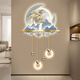 Drawing the modern light luxury entrance of the town, luminous decoration painting, three-dimensional corridor, corridor end LED wall light painting, new Chinese landscape painting, ZP3880 [Fulu Jinshan] Overall size: 80*132cm LED light painting (220V plug-in model + remote control) High-transparent acrylic + UV fine sculpture + three-dimensional physical metal lamp