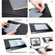 和冠（Wacom）原装手绘板学习板CTL472 672影拓PTH660 4100 6100临幕磨砂贴膜 4100透明类纸膜 0x0cm