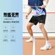 Li Ning (LI-NING) badminton uniform men and women short-sleeved quick-drying competition set tops and pants two-piece set Shenzhen Airlines Blue M