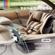 Bebebus pilot child safety seat 0-4-8 years old 360 degree rotating baby baby child car baby seat Qianyan gray professional earthquake resistance