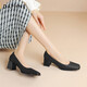 Daphne chinois Valentin's Cadeau Single Chaussures Femme Toe talons épais