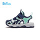 361 Children's Sandals 2025 Summer Boys and Girls 3-12 Years Old Breathable Anti-collision Baotou Beach Sandals Blue 31
