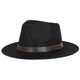 Mozilan Summer Top Hat's Linen Sun Hat Panama Panama Flat Jazz Hat British Jazz Protección de soldado Sol Cinturón de caballero Negro 58 cm
