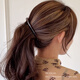 Huamurong großer Haarvolumen Bananenclip 2025 Neue High-End-Twist-Clip-Ponytail-Clip vertikaler Clip-Schale Haarklemme Frauenkopfschmuck Bernstein großer Bernstein für König des Haarvolumens geeignet