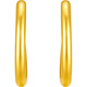 Saturday Blessing Simple Pure Gold 999 Gold Earrings Girls Birthday Gift Price AA090923 One Pair Approximately 1.21g