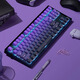 
Belly Spirit mk870pro Blackberry side engraving mechanical keyboard Bluetooth wired wireless customized computer game silent office [single mode] Obsidian Pro + purple Qi Donglai Qingxun 87 keys