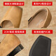 Agsdon Mary Jane Women's Shoes Ballet Shoes Square Toe Cross-Stretched Single Shoes with Skirt Women's Shoes 533091 Apricot Color 37