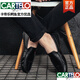 
CARTELO 2025 summer new beanie shoes men's leather shoes Korean version driving shoes lazy shoes social trend casual men's shoes yellow 9880 39