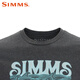 SIMMS new American SIMMS spring and summer short-sleeved T-shirt men's breathable and comfortable versatile Luye fishing suit T-shirt top imported 13782 short-sleeved/carbon black S