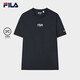 
FILA Fila official short-sleeved T-shirt men's 2025 summer fashion cotton round neck breathable men's sports t-shirt knitted sweater