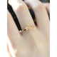 Yingtang Old Phoenix Gold Small Bow Ring 999 Pure Gold Inlaid with Diamonds Fugitive Princess Ring Female Live Mouth 18K Gold Tail Ring Diamond Ring Lao Fengxiang Same Style