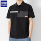 Camiseta de manga corta de rayas rayas Romon para hombres en verano 2025 NUEVO NEGOCIO CAMISO DE POLO CASA DE POLO JUVITU