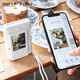 FUJIFILM instax Liplay digital-analog all-in-one instant printer 3-inch photo paper LiPlay lover white + 3-inch double pack, including standard + 20 pieces of photo paper, official standard