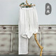 Good Bull (Haobuyi) Leinenhosen für Männer Sommerdünne Baumwollhose für Männerfädenhosen mit Breitbein loser, gerade Bein-Freizeithosen. Die ursprüngliche Farbe von Thread XL 135-150jin [Jin ist 0,5 kg]