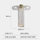 
XMSJ custom lamp decorative light luxury desk lamp Nordic modern simple glass designer living room bedroom model room lamp M1049 smoke gray model button switch