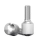Tianzhuo Hardware 304 stainless steel small head knurled hand screw GB836 single head vertical grain adjustment round screw M3M4M5M6M8 M4*8-2 pieces