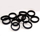 Baicuilai black hair rope seamless hair ring head rope 30 nylon high-elastic rubber bands hair leather case women's high-end sense