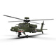 Yxznrc yuxiang f11 Apache Fernbedienung Hubschrauber 6 Kanal Real Machine 3D Stunt Combat Military bewaffneter Modellflugzeug Flugzeug-Einzel-Nr-Fernbedienungsstandard 1 Batterie