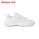 KUMPOO 2025 new badminton shoes for men and women D66 breathable, cushioning, anti-twist, anti-slip, light EVE sneakers, KUMPOO white/silver 39