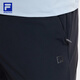 Pantalones de punto para hombres oficiales de FILA en verano Nuevo estilo delgado de protección solar y sensación genial de fitness versátil Pantalones deportivos para hombres Dark Black-Bk XL (180) 88a