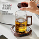 Mingguang tea cup tea water separation tea cup glass water cup men's tea cup office glass high borosilicate green tea cup