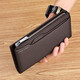 Williampolo Paul Wallet Genuine cuero de cuero Long Top de cuero de vaca