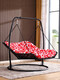 Rolling Stuhl Erwachsener Schaukelstuhl Liegestuhl Doppel Hängematte Hang Korb gewebtes Rattan Stuhl Outdoor Swing Stuhl Balkon Erwachsener Gold kleines Hängematte (lila rotes Kissen 13821)