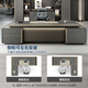Welski boss desk high-end and atmospheric office leader president desk Italian light luxury general manager desk set 2.4 meters double short cabinet boss desk
