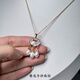 DRJEFUN Hairpin Pearl Museum Pearl Safety Lock Pendant Necklace Natural Freshwater Pearl Necklace 1 White Necklace