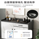 Yijia wood light luxury sideboard cupboard living room wall storage cabinet multi-functional storage cabinet modern simple tea cabinet wine cabinet countertop with threading holes light luxury three doors and one drawer 100*34*93CM door-to-door installation