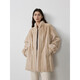 Fu Zhien Meteor Variation Imported Full Pumping Mink Coat Stand Collar Young Full Mink Fur Coat Women's Winter Beige Color L
