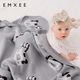 Manxi (EMXEE) baby blanket children's baby windproof blanket autumn and winter quilt knitted blanket rocking horse 125*105cm
